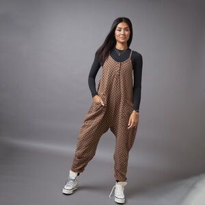 Rags apparel Washed Cocoa Brown Mini Check